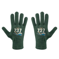 Thumbnail for Boeing 737-500 Classic - Gloves - Full - Cartoon - Dark Green