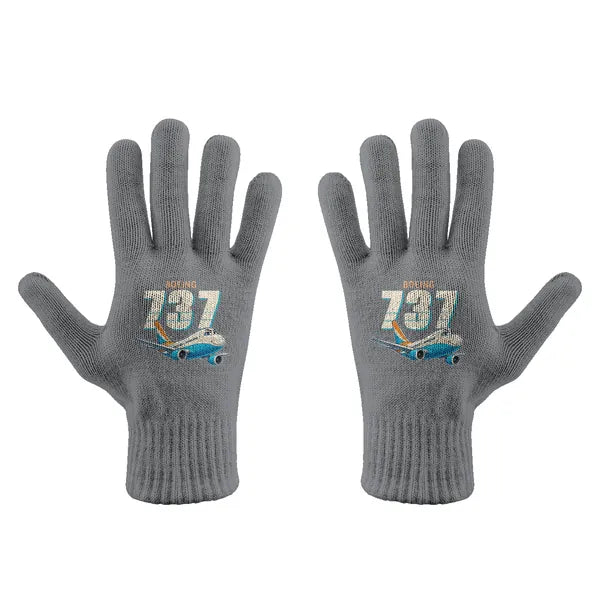 Boeing 737-500 Classic - Gloves - Full - Cartoon - Gray