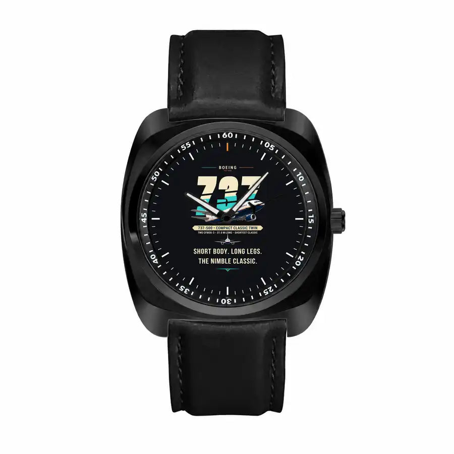 Boeing 737-500 Classic - Original - Luxury Cushion - Black and Black Strap