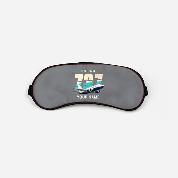 Boeing 737-500 Classic - Original + Name - Sleep Mask - Gray