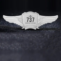 Thumbnail for Boeing 737-500 Classic Pilot Wing Badge - Silver