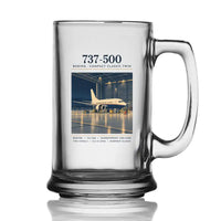 Thumbnail for Boeing 737-500 Classic - Poster - Beer Glass with Holder
