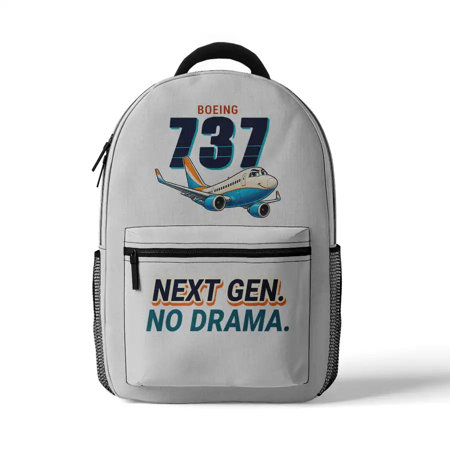 Boeing 737-700 NG - 3D Backpack - Cartoon - White