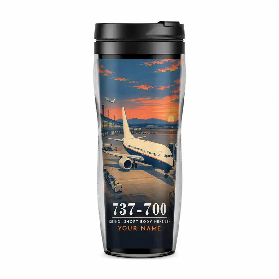 Boeing 737-700 NG - 3D + Name - Plastic (No Holder) - Full Print