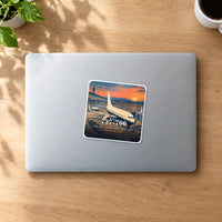Thumbnail for Boeing 737-700 NG - 3D + Name - Square Sticker - MacBook