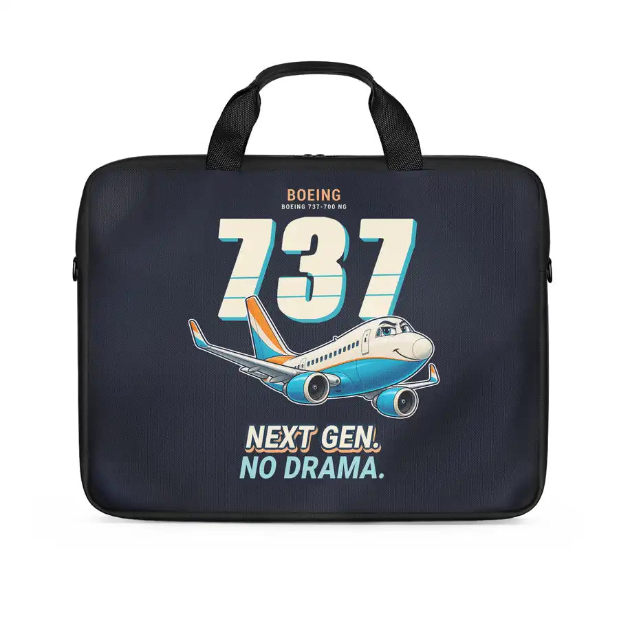 Boeing 737-700 NG - Cartoon - Laptop Bag