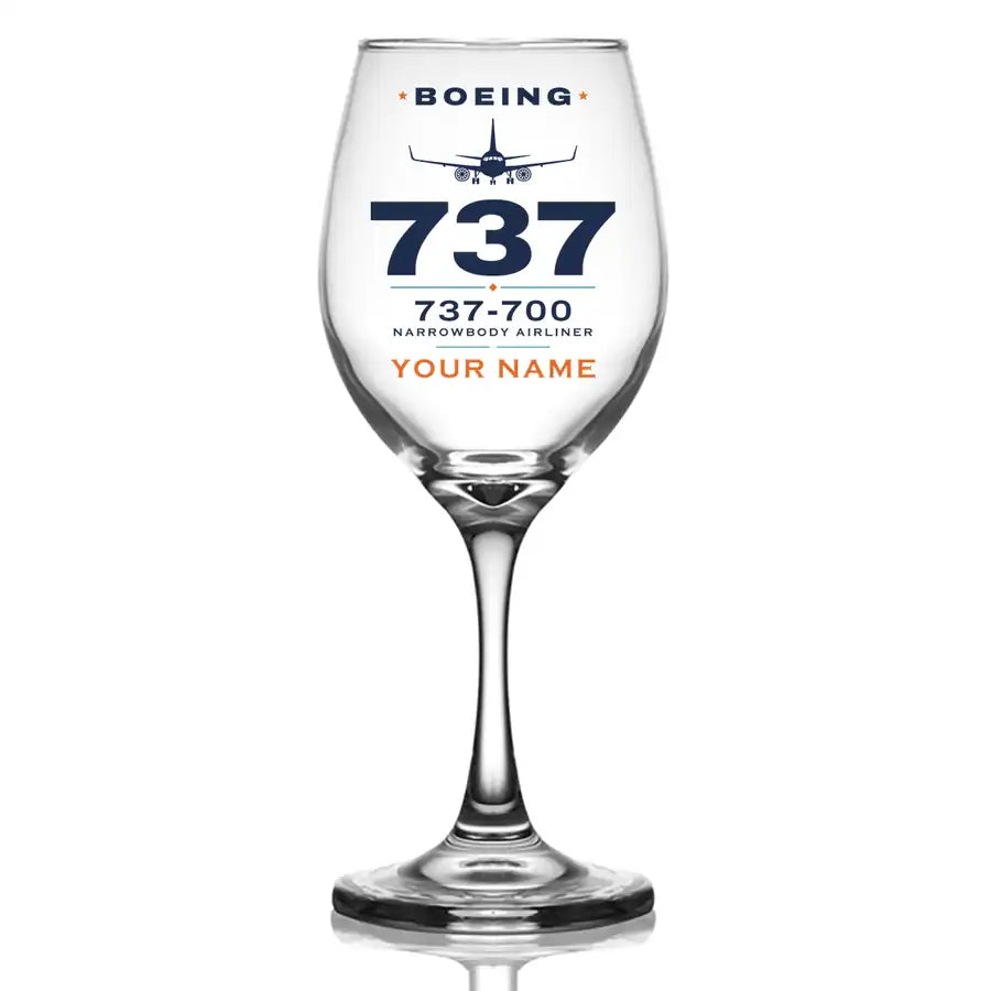 Boeing 737-700 NG - Heritage + Name - Wine Glass