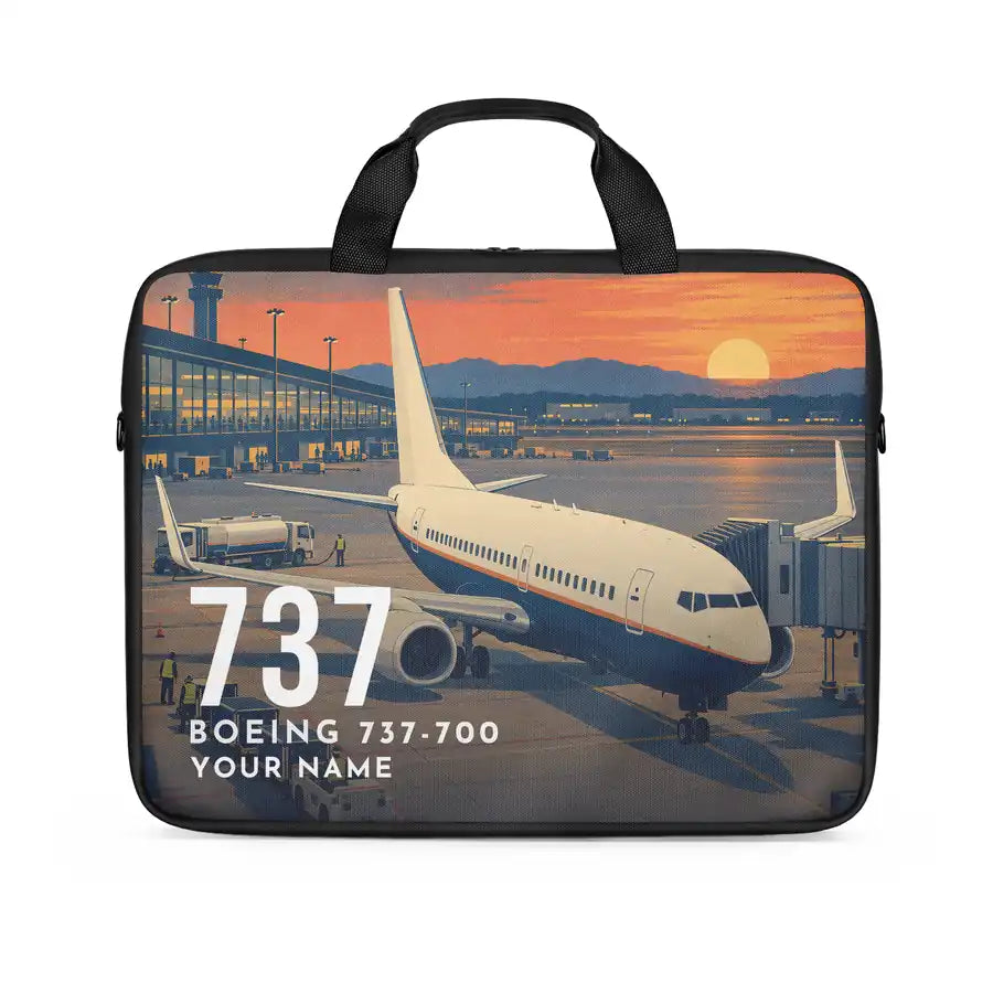 Boeing 737-700 NG - Laptop Bag + Name