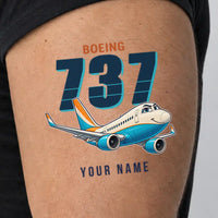 Thumbnail for Boeing 737-700 NG - Tattoo - Cartoon + Name - Man