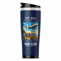 Thumbnail for Boeing 737-800 NG - Poster + Name - Stainless Steel (No Holder) - Dark Blue