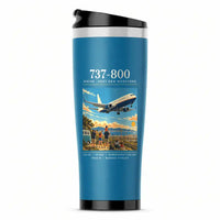 Thumbnail for Boeing 737-800 NG - Poster - Stainless Steel (No Holder) - Light Blue