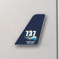 Thumbnail for Boeing 737-800 NG - Tail Magnet - Cartoon - Navy Blue