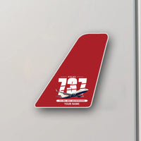 Thumbnail for Boeing 737-800 NG - Tail Magnet - Original + Name - Red