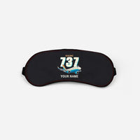 Thumbnail for Boeing 737-900ER - Cartoon + Name - Sleep Mask - Black