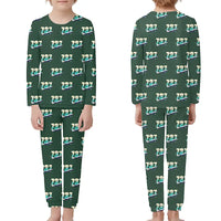 Thumbnail for Boeing 737-900ER - Children Pajamas - Original Pattern - Dark Green