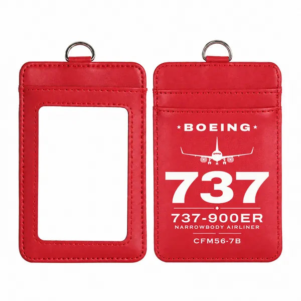 Boeing 737-900ER - Heritage - ID Card Holder - Red