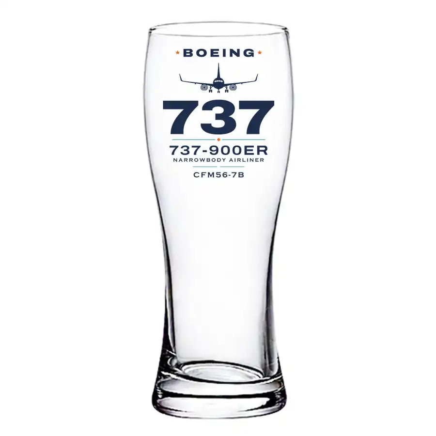 Boeing 737-900ER - Heritage - Pilsner Beer Glass