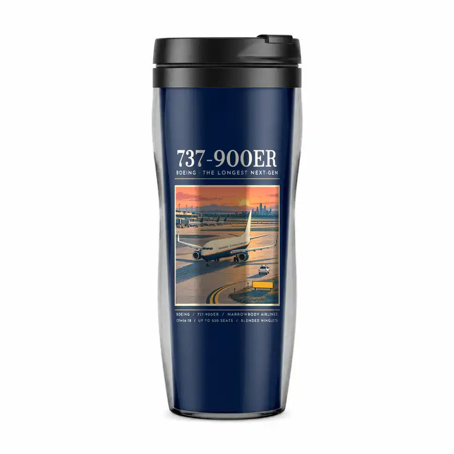 Boeing 737-900ER - Poster - Plastic (No Holder) - Dark Blue