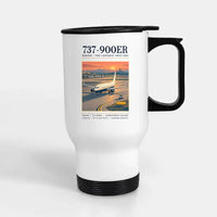 Thumbnail for Boeing 737-900ER - Poster - Stainless Steel with Holder - White