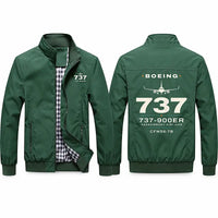 Thumbnail for Boeing 737-900ER Stylish Jackets - Stand Collar - Heritage - Green