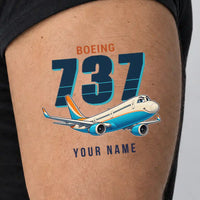 Thumbnail for Boeing 737-900ER - Tattoo - Cartoon + Name - Man