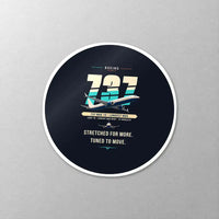 Thumbnail for Boeing 737 MAX 10 - Original - Circle Sticker - Close-up
