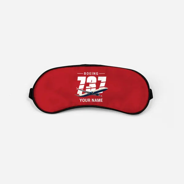 Boeing 737 MAX 10 - Original + Name - Sleep Mask - Red