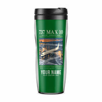 Thumbnail for Boeing 737 MAX 10 - Poster + Name - Plastic (No Holder) - Green