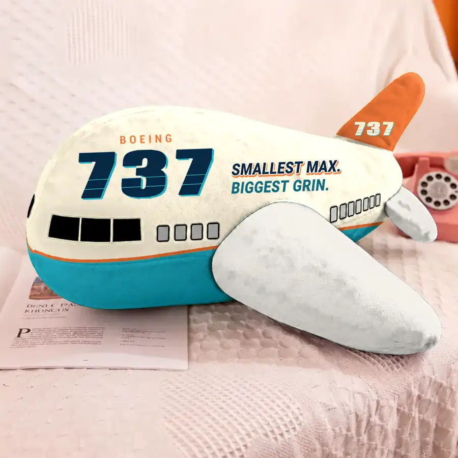 Boeing 737 MAX 7 - Cartoon - Airplane Pillow
