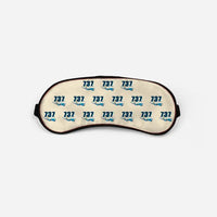 Thumbnail for Boeing 737 MAX 7 - Cartoon Pattern - Sleep Mask - Beige