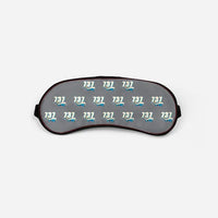 Thumbnail for Boeing 737 MAX 7 - Cartoon Pattern - Sleep Mask - Gray