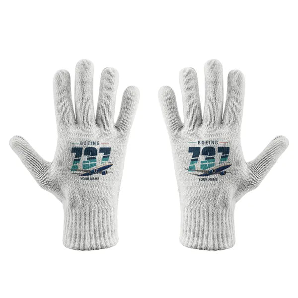Boeing 737 MAX 7 - Gloves - Full - Original + Name - White