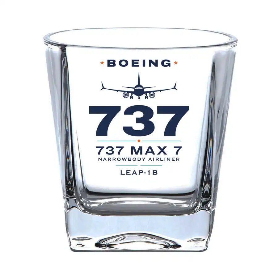 Boeing 737 MAX 7 - Heritage - Whiskey Glass