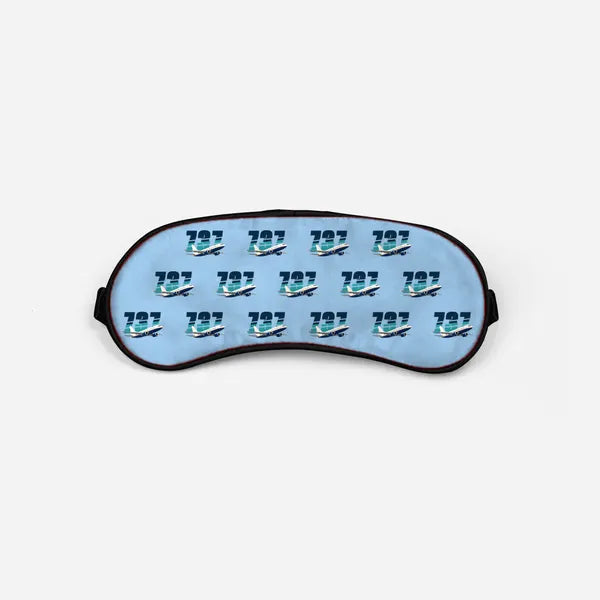 Boeing 737 MAX 7 - Original Pattern - Sleep Mask - Light Blue