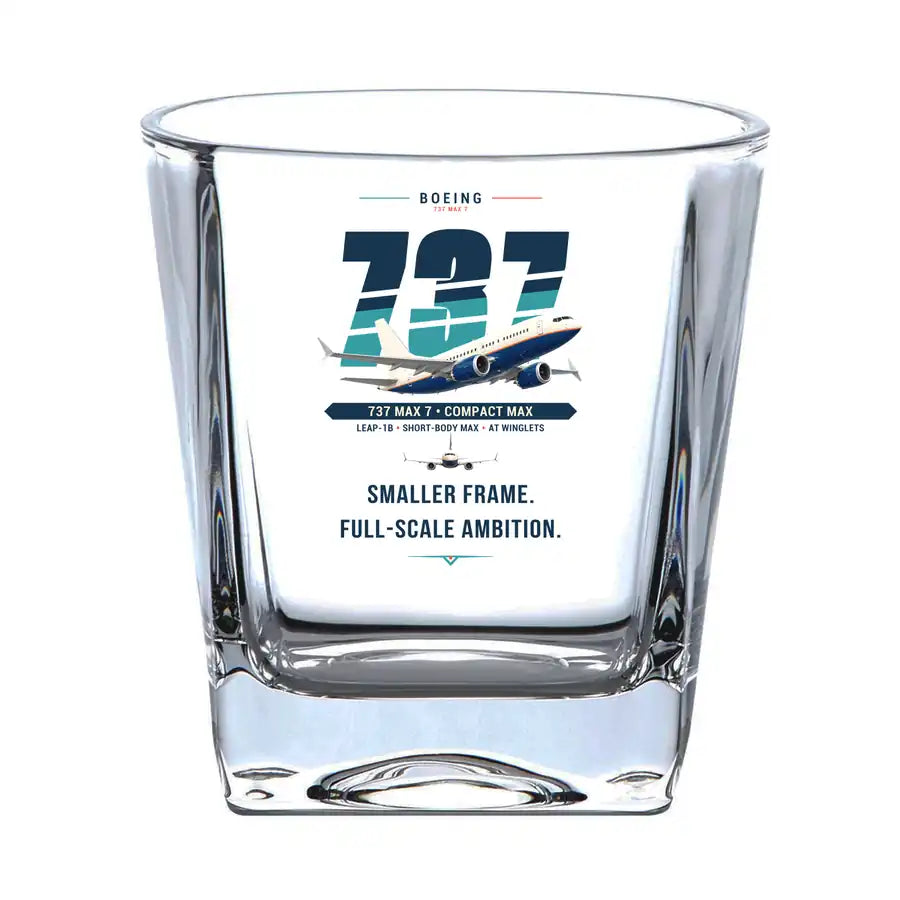 Boeing 737 MAX 7 - Original - Whiskey Glass