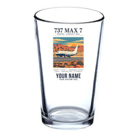 Thumbnail for Boeing 737 MAX 7 - Poster + Name - Beer & Water Glass