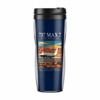 Thumbnail for Boeing 737 MAX 7 - Poster - Plastic (No Holder) - Dark Blue
