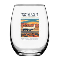 Thumbnail for Boeing 737 MAX 7 - Poster - Water & Drink Glass