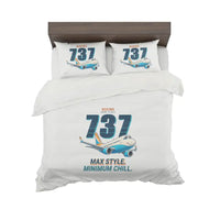 Thumbnail for Boeing 737 MAX 8 - Cartoon - Bedding Set - White