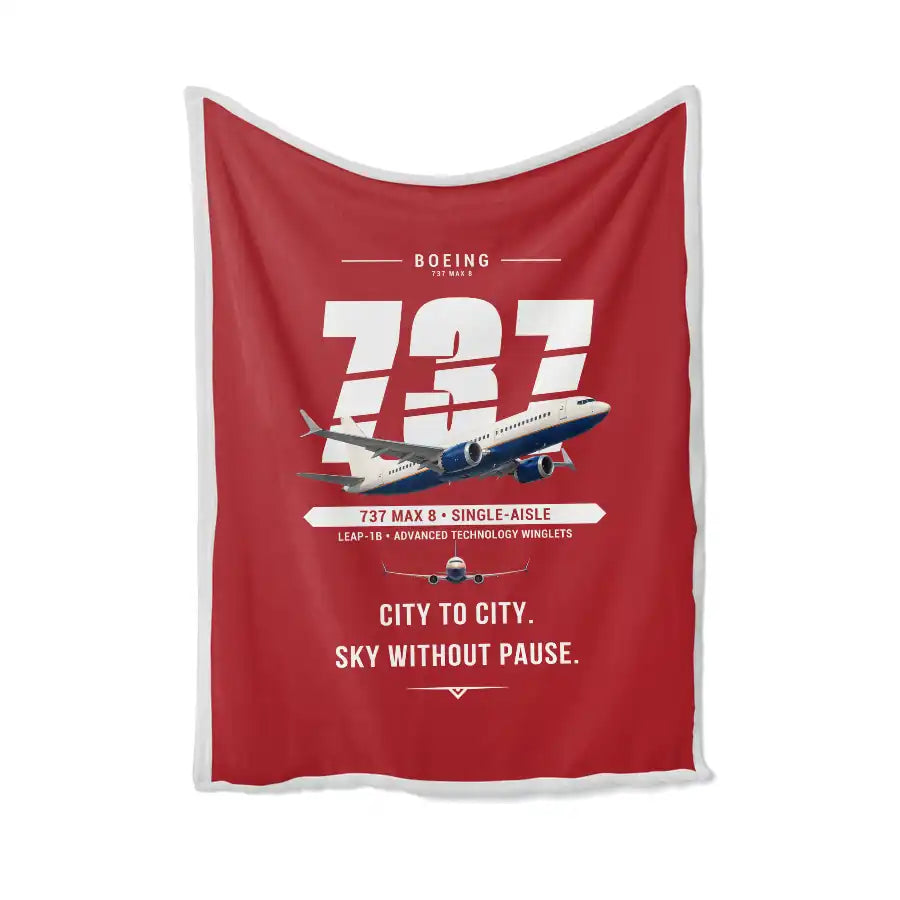 Boeing 737 MAX 8 - Original - Blanket - Red