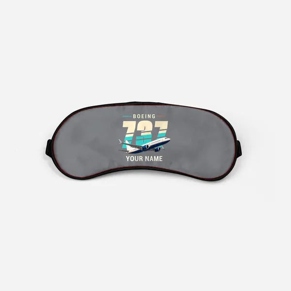 Boeing 737 MAX 8 - Original + Name - Sleep Mask - Gray