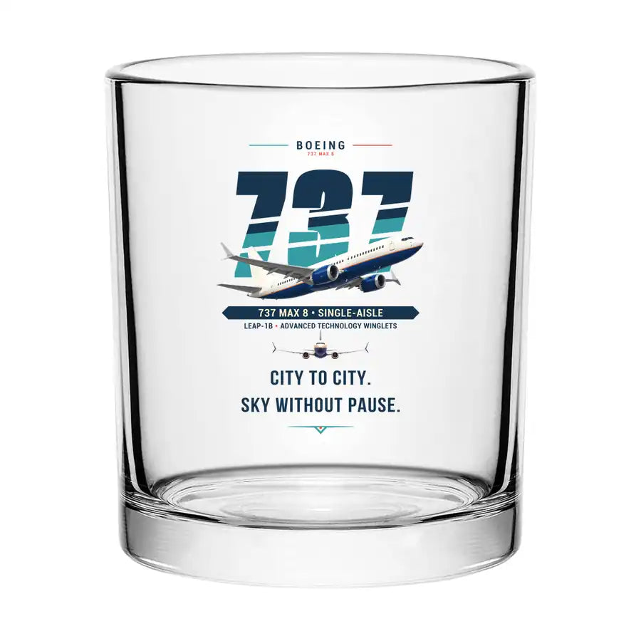 Boeing 737 MAX 8 - Original - Special Whiskey Glass