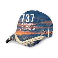 Thumbnail for Boeing 737 MAX 9 3D All-Over Print Clothing - Cap - 3D + Name