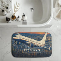 Thumbnail for Boeing 737 MAX 9 - 3D + Name - Bath Mat