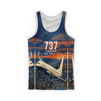 Thumbnail for Boeing 737 MAX 9 3D All-Over Print Clothing - Tank Top - 3D