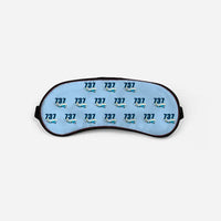 Thumbnail for Boeing 737 MAX 9 - Cartoon Pattern - Sleep Mask - Light Blue