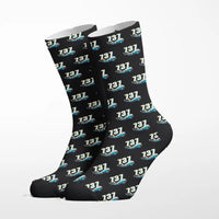 Thumbnail for Boeing 737 MAX 9 - Cartoon - Socks - Black