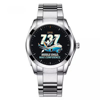 Thumbnail for Boeing 737 MAX 9 - Cartoon - Stainless Steel Band - For Men