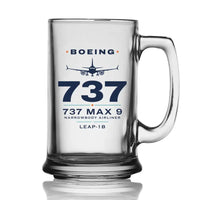 Thumbnail for Boeing 737 MAX 9 - Heritage - Beer Glass with Holder