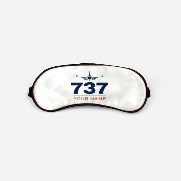 Boeing 737 MAX 9 - Heritage + Name - Sleep Mask - White